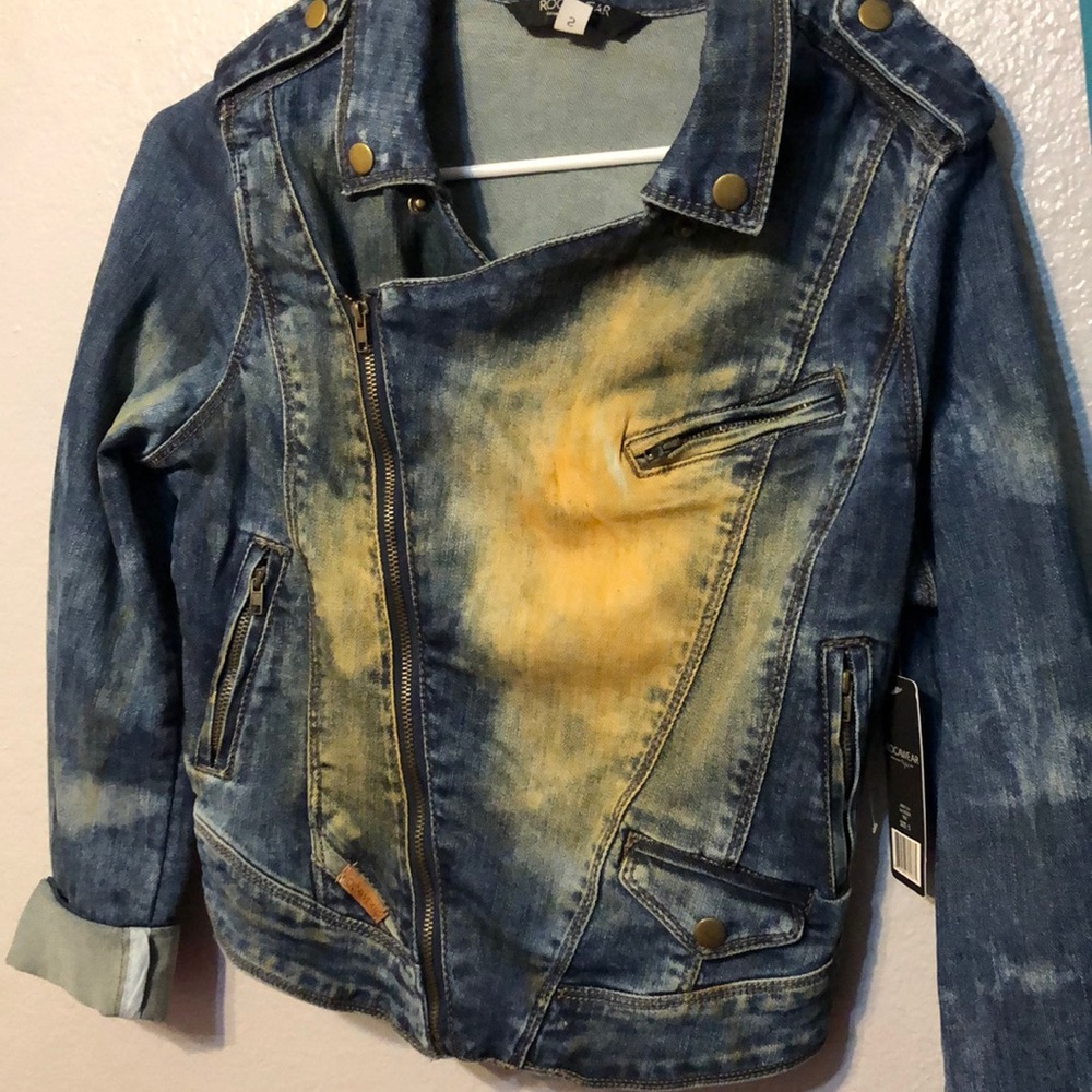 Stained fashion Jean jacket